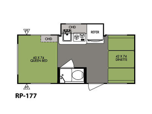 RV Rental Denver Rpod 177 Floor Plan